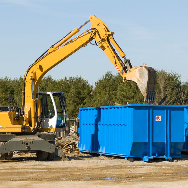 are there any restrictions on where a residential dumpster can be placed in McCool Junction NE